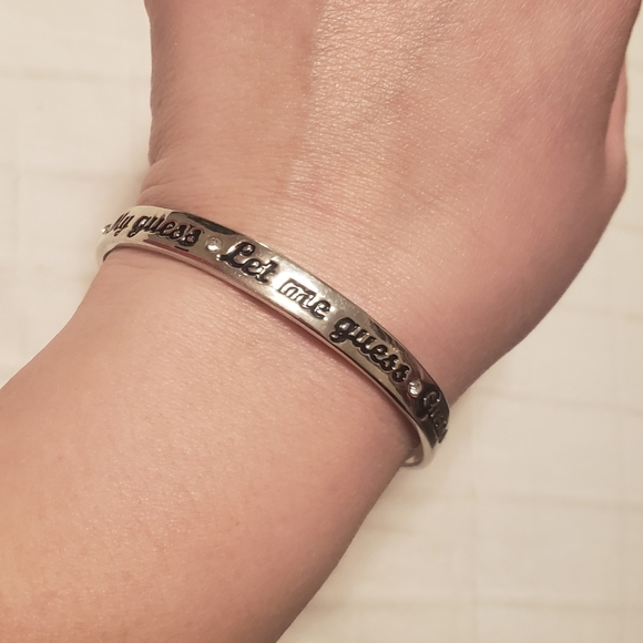 GUESS Silver Bangle Bracelet - Picture 5 of 5
